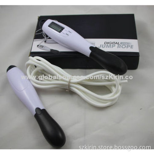 Digital PVC/Nylon Jump Ropes with Plastic ABS Case, Suitable for Promotional Purposes